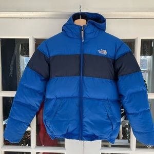 Boys’ North Face down jacket, size large